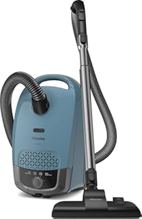 Miele Guard S1 Bagged Canister Vacuum Cleaner with AirClean Filter and FiberTeQ Universal Floorhead, Lightweight & Compact Design, Nordic Blue – 12752460