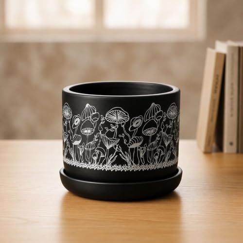 Image of Urban Upvan Decorative Terracotta Flower Shades Planter Pot for Home & Garden | Indoor Outdoor Flower Pot for Balcony, Living Room, Office & Table Decor (Pack of 1)