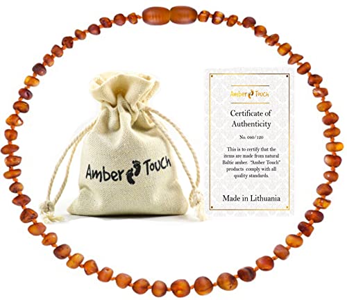 Image of RAW Baltic Amber Necklace - Natural Amber from Baltic Region, Genuine Baltic Amber