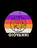 giovanni name gift personalized baseball lined notebook, daily journal for sport lovers: lesson, money, stylish paperback, 8.5 x 11 inch, business, 21.59 x 27.94 cm, budget, 110 pages, diary, a4