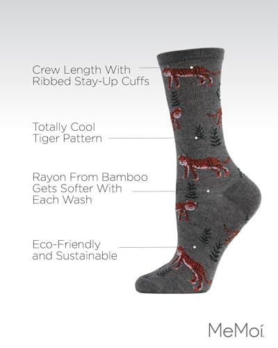 MeMoi Tigers Rayan Blend Crew Socks3