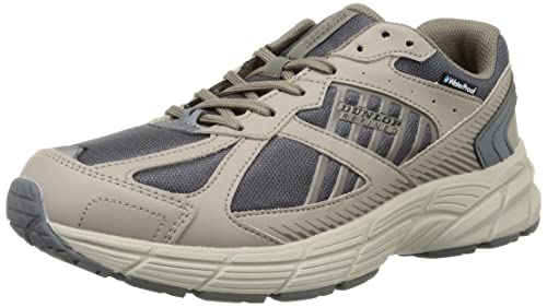 DUNLOP REFINED(???????????) Men's Wide Walking Shoes Waterproof Running Jogging Sneakers, Sand, 24.5 cm 5E