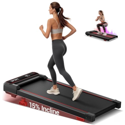 Image of LONTEK 15% Incline Walking Vibration Pad Portable Under Desk Treadmills