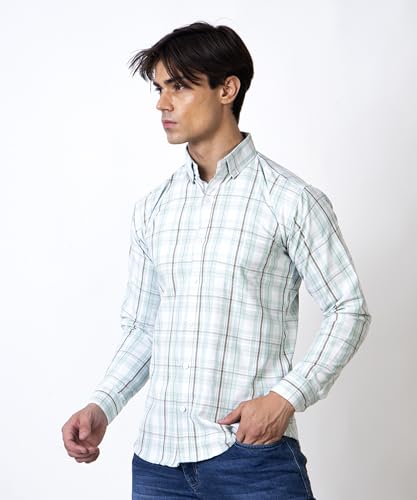 Image of TrapNation Men's Checkered Regular Fit Shirt