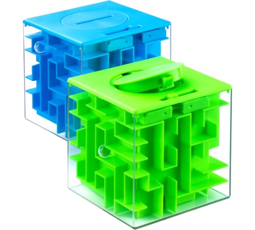 iKeelo Money Maze Puzzle Box (2 Pack) for Kids and Teens Makes Cash Gift Giving More Fun