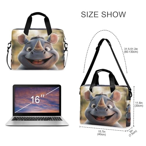 Maletín portátil con cremallera para laptop 15.6" miniatura 4