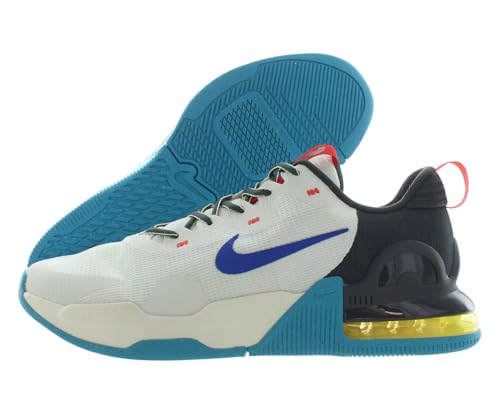 Image of Nike Unisex Air Max Alpha Trainer 5 - Lace Up Mesh Style Training Shoe - Off White /Blue, 13.5 Women /11.5 Men