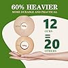 QingYa Premium Bamboo Toilet Paper 12 Mega Rolls, 3 ply, Septic Safe,Plastic-Free,Unbleached Brown,Tree-Free,Soft and Absorbent,Bathroom Tissue Rolls
