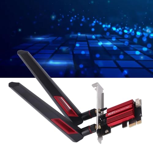 Tarjeta Wi Fi PCIe XUMIUZIY para PC de escritorio, Banda 2.4G/5G, tarjeta de red inalámbrica con antenas de 10dBi, Bluetooth 4.0, velocidad inalámbrica de 1200Mbps, adaptador Wi Fi PCIe compatible con Win7/8/10/11 miniatura 6