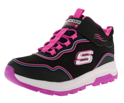 Skechers Botas Storm BlazerFashion para niña, Negro PU Multi Trim, 12 UK Child