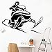 Abkbcw Calcomanía de Vinilo para Pared de Motos de Nieve, Pegatina de competición, decoración del hogar, Mural de Actividades de Invierno, 57x70 cm