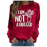 Photo Gallery generisch felpa con scritta "i am not a hugger", divertente citazione di cactus, maglietta sarcastica da donna, introversa, evita l umorismo, scollo rotondo, abbigliamento adolescente ragazza tendenza Photo Gallery generisch felpa con scritta "i am not a hugger", divertente citazione di cactus, maglietta sarcastica da donna, introversa, evita l umorismo, scollo rotondo, abbigliamento adolescente ragazza tendenza