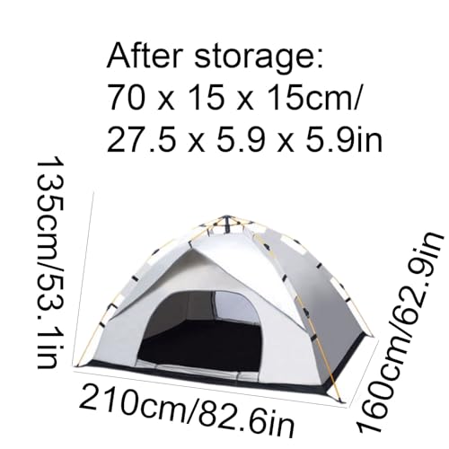 Carpa automática para camping 2-3 personas portátil miniatura 2
