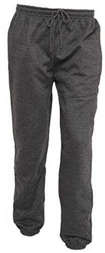 Fashion Oasis Men's Fleece Jogging Tracksuit Bottoms Pants Trousers 3XL Charcoal Grey