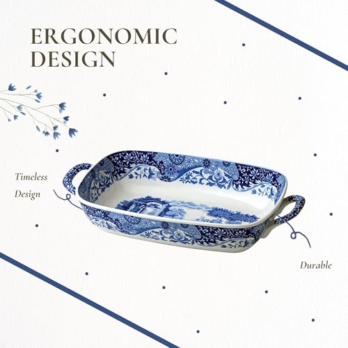 Spode Blue Italian Handled Serving Dish