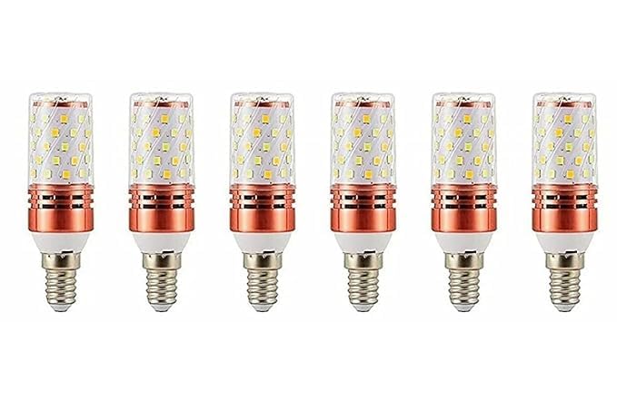 SVAH_ Filament E27 Led 4Watts Bulb Edison Light Bulbs 3000K Dimmable Corn E14 LED Bulb Warm White, Cool White And Natural White light Corn 3 IN 1 Style Bulb for Decoration (Pack of 6)