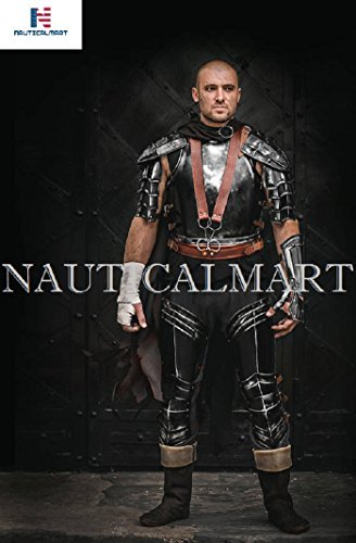 Blackened Steel Full Set Complete Armor Cuirass/Shoulders/Bracer/Leg Greaves - Steel Armor - Armor Berserk Replica -