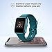 LETSCOM Smart Watch Fitness Tracker Heart Rate Monitor Step Calorie Counter Sleep Monitor Music Control IP68 Water Resistant 1.3