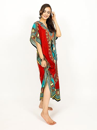 Kaftans de mujer estilo dashiki africano ideal para la playa y eventos 5