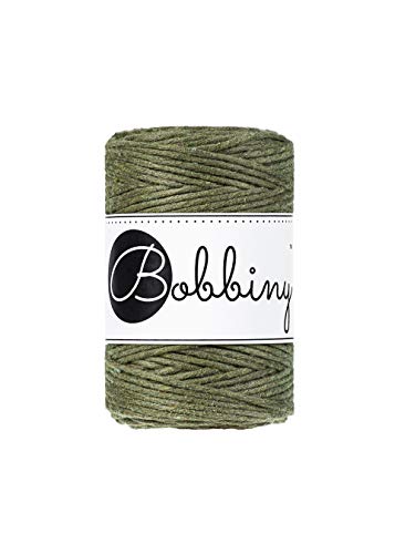 Bobbiny Corde Macramé Peignée Baby 1,5mm (Avocado) 100m