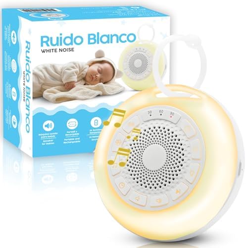 Máquina de Ruido Blanco para dormir Bebé - Aparato de 26 Sonidos ...
