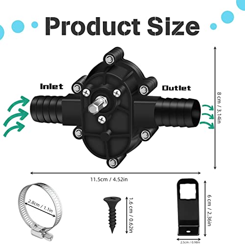 Hand Pump Water Drill Water Pump - 2023 Upgraded Dual-Core Electric Drill Pump For Water Gasoline Oil Diesels Fluid, Self Priming Water Transfer Pump, Small Hand Well Pump Household #TOP1