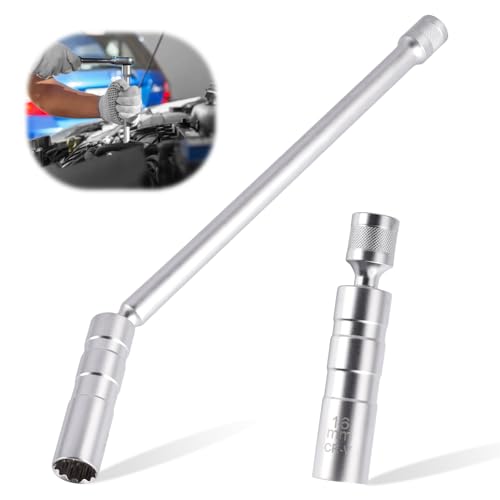Bubuny Set di 2 Pezzi Chiave Candela 16mm/14mm, Chiave Magnetica per Candele, Presa Candela Universale Flessibile, per Auto, Riparazioni Auto