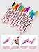 EBANKU 12 Colors Nail Art Pens Set, 3D 0.7MM Nail Polish Pens Quick-Drying Nail Art Acrylic Paint Nail Point Dotting Liner Pen Tools for Home & Salon Nail DIY