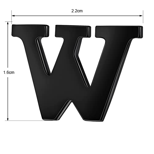 Image of HONEY BEAR Initial Alphabet Letter Lapel Pins Collar Badge Brooches for Mens /Womens Shirt Dress Decoration Black