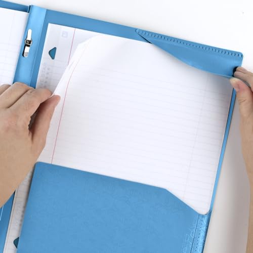 Image of Five Star 2-Pocket Folder,Plastic Folder with Stay-Put Tabs and Prong Fasteners,Holds 8-1 /2 inch x 11 inch Paper,Tidewater Blue,White,Amethyst Purple,Harvest Yellow (38064),(Pack of 24)