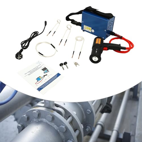 Induktionsheizgerät kfz 1500W, Magnetische Induktionsheizgerät mit 4 Heizspulen 1000℃, Induktion Schraubenlöser, verwendet um verschiedene rostige Schrauben, Muttern