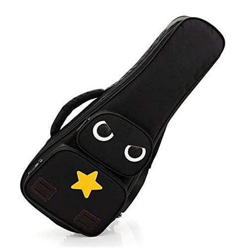 SECOLI Sac de guitare soprano pour ukulélé soprano, petite basse, housse souple pour performance alto, sac à dos de concert, épais, facile à transporter, black, 53,3 cm (21″) - Les Beatles, Paul McCartney, John Lennon, RIngo Starr, George Harrison SECOLI Sac de guitare soprano pour ukulélé soprano, petite basse, housse souple pour performance alto, sac à dos de concert, épais, facile à transporter, black, 53,3 cm (21")