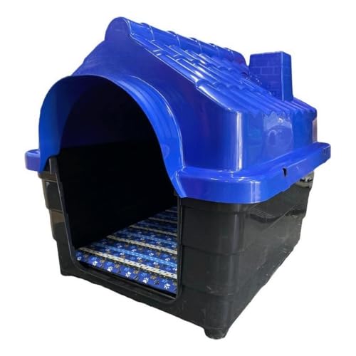 Casinha Casa Plástica N6 Para Cachorro Porte Médio + Colchão (Vermelho)