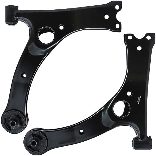 Image of Detroit Axle - 12pc Front End Suspension Kit for Toyota Rav4 01-05, Lower Control Arms Tie Rods Lower Ball Joints Front and Rear Stabilizer Sway Bars 2001 2002 2003 2004 2005 Replacement