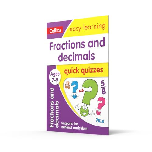 Fractions & Decimals Quick Quizzes Ages 7-9: Ideal for Home Learning