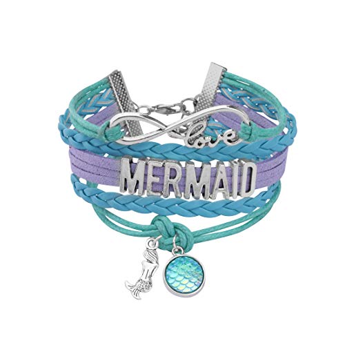 HOLLP Mermaid Infinity Love Bracelet Mermaid Jewelry Beach Jewelry Mermaid Gifts for Girls - Main Image