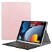 Produktbild MoKo Tastatur Hülle Kompatibel mit Neu iPad 9. Generation 2021 / iPad 8. Generation 2020 / iPad 7. Gen 2019, Wireless Keyboard Schutzhülle mit Apple Pencil Halter Case für iPad 10,2 Zoll, Rose Gold