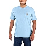 Carhartt Men's Loose Fit Heavyweight Short-Sleeve Pocket T-Shirt (Also Available in Big, Moonstone NEP, XX-Large Tall