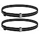 SwirlColor Hemdhalter Herren, 2 Stück Rutschfeste Verstellbare Hemd Bleiben Gürtel Elastische Tuck Gürtel für Ordentlichen Look für Business Office Hochzeit