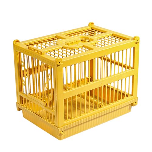Bird Travel Cage - 12inch Portable Bird Carrier | Pp Birds Carrier - Multifunctional Travel Cage with Handle and Standing Perch Provides Safe Portable Transport for Parrots