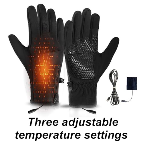 Gants chauffants tactiles et coupe-vent USB pour le cyclisme