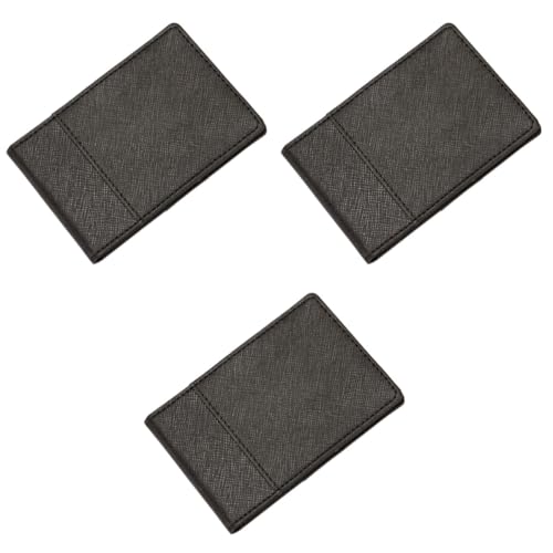 Portefeuille hommes léger en cuir PU noir anti piratage de cartes