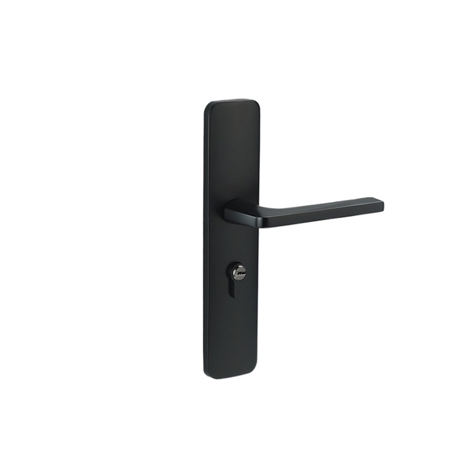nxjaSDH Lock and Handle Sets, Bedroom Bathroom Indoor Wooden Door Lock zinc Alloy Simple Silent one-Piece(D15 S115 Matt Black)