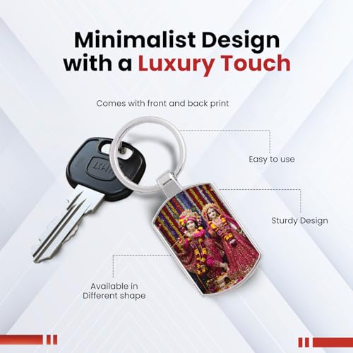 Image of Stylish Metal Keychains with Permanent Glossy Print - Inspirational Quotes & Spiritual Designs - Perfect Key chains for loved ones, Personal Use, Gifts & Return Gifts