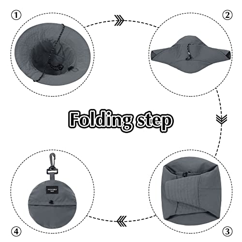 Durio Waterproof Bucket Hats For Men Women Outdoor Packable Sun Hat Summer Travel Beach Bucket Hat Unisex Olive One Size #TOP4