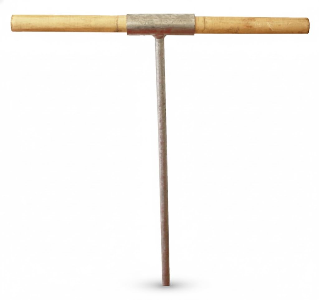 Profi Hand-Erdbohrer [Größe wählen] – Verzinkter Pfostenbohrer & Pflanzbohrer – Robuster Erdbohrer manuell für Zaunbau & Garten – Gartenbohrer bis 800mm Tiefe (100-300mm) (1, Silber, 300 mm)