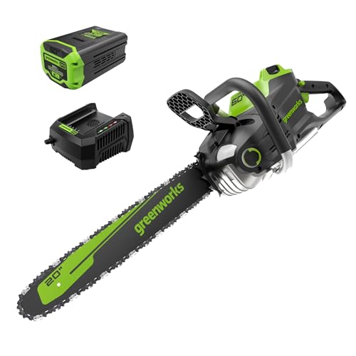 15 Best Battery Chainsaws 60V for Homeowners: Power and Portability You Can Rely On 11 Greenworks 60V 20" Chainsaw, 8.0Ah Battery