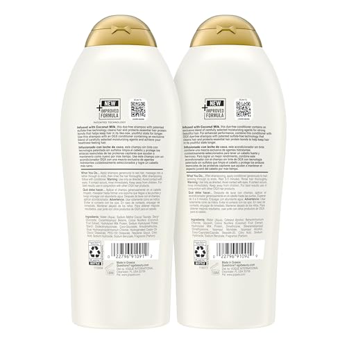Ogx TRBO1-20JN28203 Nourishing + Coconut Milk Shampoo & Conditioner thumb #8