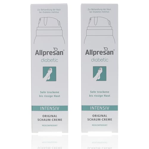 Allpresan diabetic INTENSIV Schaum-Creme - bei Diabetes mellitus - für sehr trockene bis rissige Fußhaut - 125 ml (2er Pack) Allpresan diabetic INTENSIV Schaum-Creme - bei Diabetes mellitus - für sehr trockene bis rissige Fußhaut - 125 ml (2er Pack)