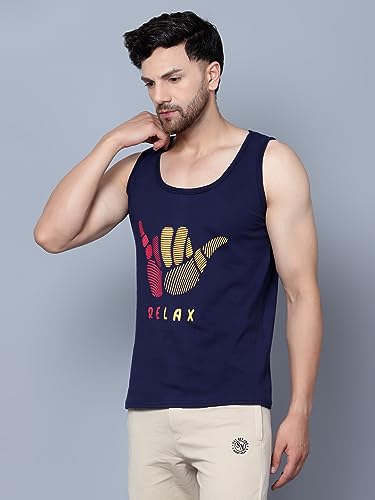 Image of Designer Men Vest Versatile Cotton Sando /Baniyan /Ganji for Boys - Perfect for Gym Workouts, Vacations, and Beaches